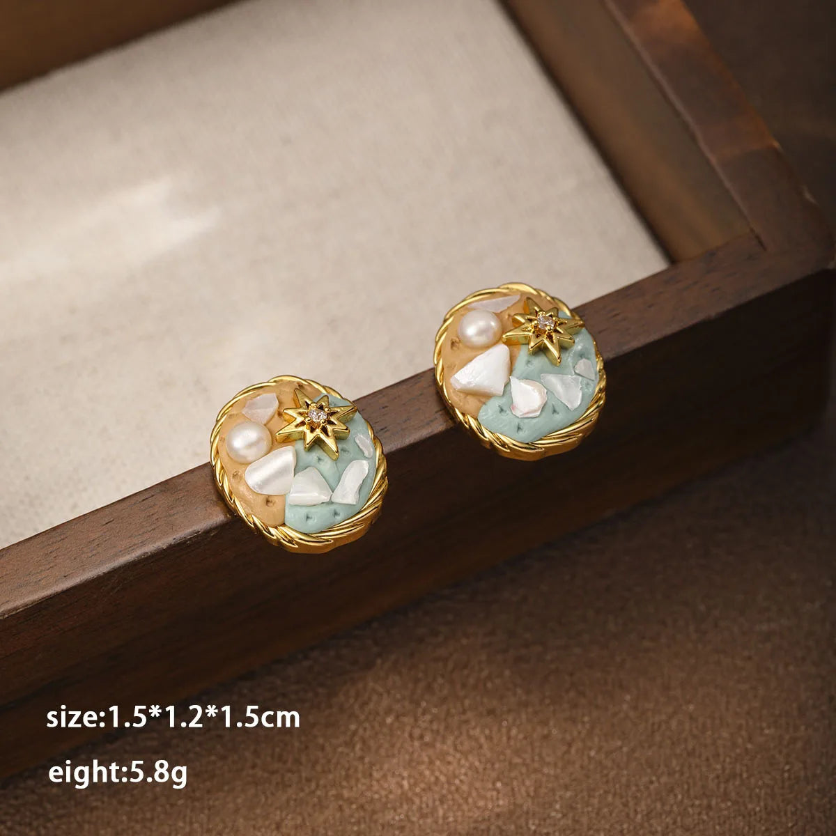 Fashion Sweet Boho Trendy Pearl Stud Earrings for Girls Beach Jewelry for Women Ladies Wholesale China Manufacturer Low MOQ