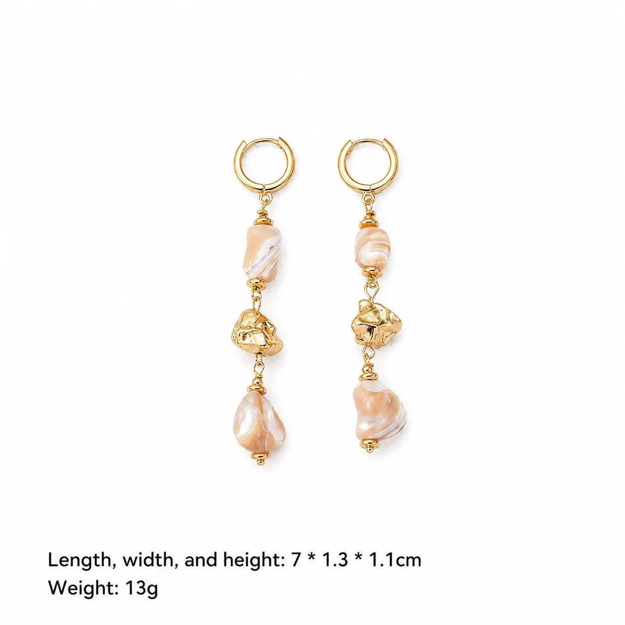 Fashion Abalone Shell Natural Stone Crystal S925 Silver  18K Gold Plated Jewelry Sets for Girls Earrings Necklaces for Women