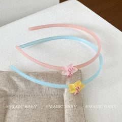 Simple Sweet Cute Star Bowknot Head Band for Baby Girls Fashion Chic Stylish Hair Band for Kids Children Teens Hair Accessories
