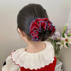 Fashion Sweet Cute Elegant Scrunchies for Baby Girls French Style Graceful Chic Hair Ties for Kids Children Hair Accessories