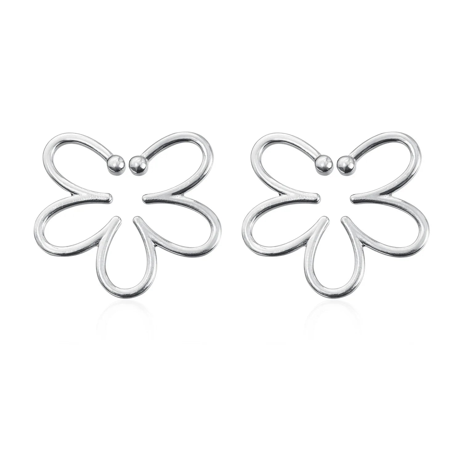 Fashion Simple Minimalist Flowers Floral Dainty Drop Earrings for Girls Sweet Elegant Jewelry for Women Ladies Accessories