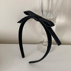 Classic Solid Color Bowknot Head Band for Girls Fashion Sweet Trendy Cute Elegant Hair Band for Women Ladies Hair Accessories