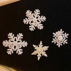 Sweet Glitter Luxurious Hair Clips for Baby Girls Cute Winter Snow Alligators for Kids Children Teens Hair Accessories in Stock