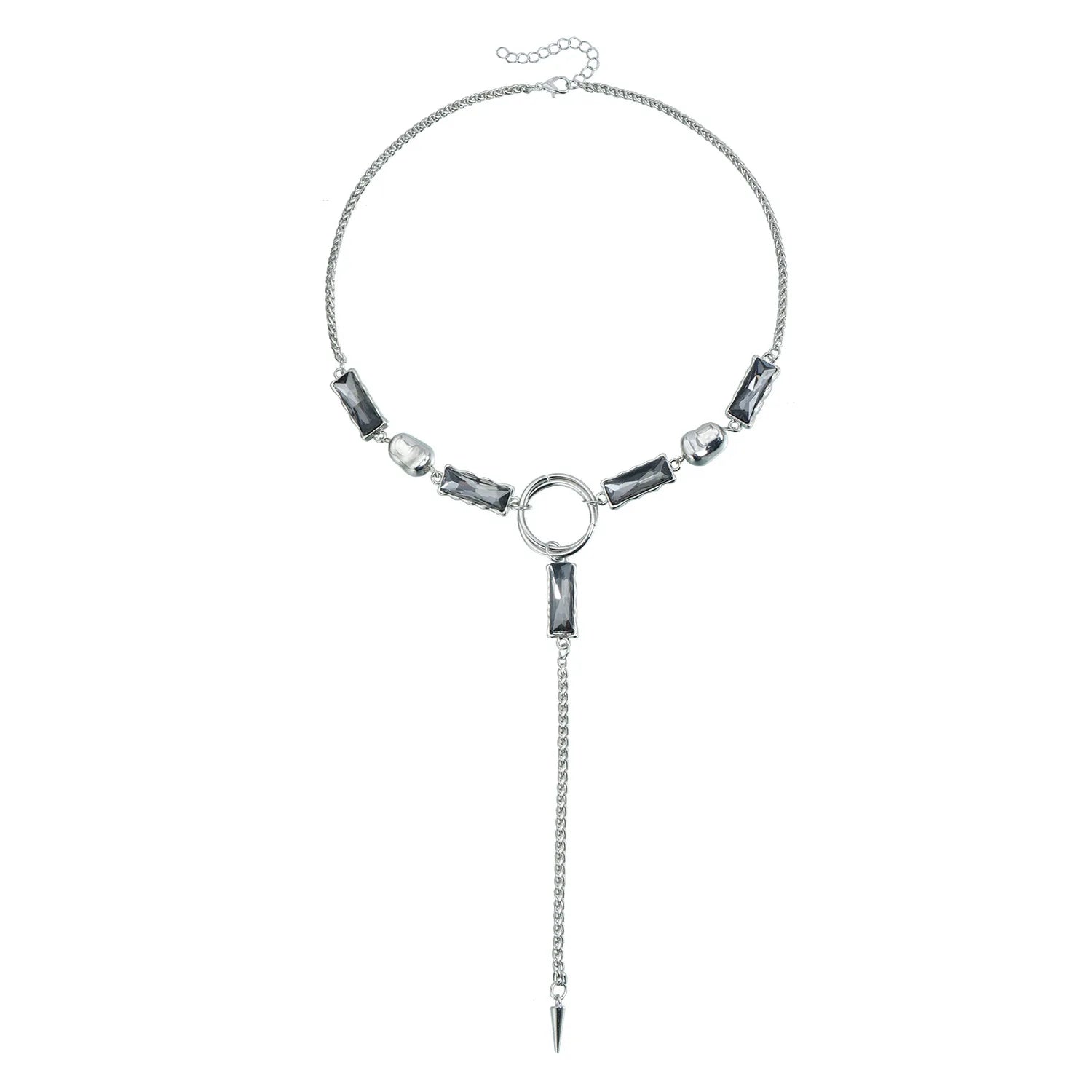 Fashion Glitter Tassel Simple Minimalistic Necklaces for Girls Elegant Glamorous Jewellry for Women Ladies Accessories Stylish