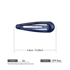 Elegant & Stylish Girls Hair Accessories Solid Color Minimalistic Alloy Snap Hair Clips for Women Casual Fashion Style