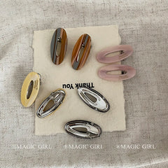 Elegant Cute Sweet Acetate Hair Clips for Girls Women Simple Minimalistic Alligators Hair Accessories Fashionable Trendy Carton