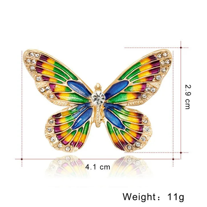 Fashion Glitter Sparking Rhinestone Sweet Brooches for Girls Elegant Glamorous Dainty Pins Jewelry for Women Ladies Accessories