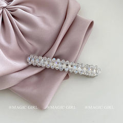 Chic Glitter Sparkle Alloy Hair Clips for Women and Girls Elegant Rhinestone Luxurious Barrette Trendy Party Hair Accessories