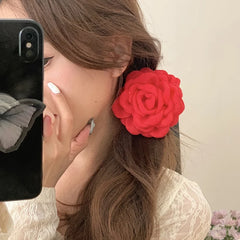 Fashion Solid Color Flower Hair Claw Clips for Girls Elegant Sweet Trendy Haarspange for Women Ladies Hair Accessories Stylish
