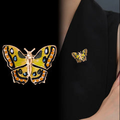 Fashion Dainty Butterfly Animals Elegant Brooches for Girls Stylish Luxury Bold Pins Jewelry for Women Ladies Accessories