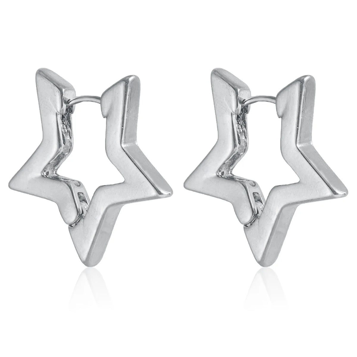 Fashion Simple Star Sweet Alloy Drop Earrings for Girls Charms Minimalistic Dainty Jewelry for Women Ladies Accessories Daily