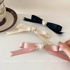 Simple Chic Solid Color Hair Clips for Girls Heart Shaped Lustrous Sweet Cute Barrettes for Women Ladies Hair Accessories