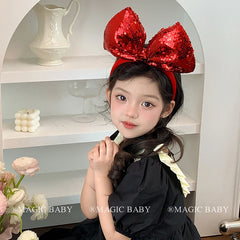 Sweet Fashion Glitter Exaggerated Bowknot Headband Cute Cartoon Hair Band Accessories for Baby Girls and Kids
