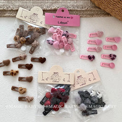 Fashion Heart Shaped Hair Clip for Baby Girls Cute Sweet Snap Clips for Kids Children Hair Accessories in Stock Chinese Supplier