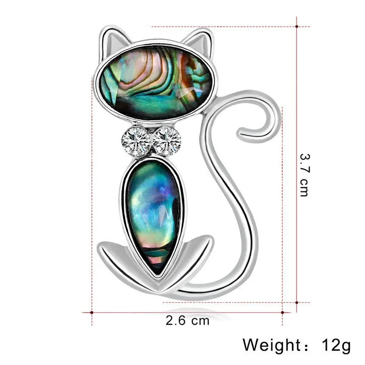 Fashion Sweet Retro Vintage Cat Cute Brooches for Girls Puppy Stylish Pins Jewelry for Women Ladies Accessories Chinese Supplier