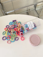 Simple Solid Color Mini Scrunchies for Baby Girls High Elastic Hair Ties for Kids Children Teens Hair Accessories in Stock