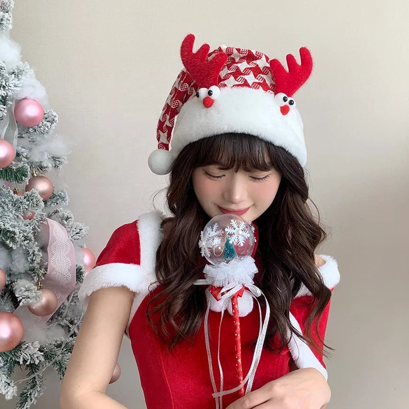 Women Autumn Winter Christmas Festival Celebration Creative Design Chic Customized Wholesale in Stock Christmas Hat Accessories