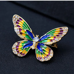 Fashion Glitter Sparking Rhinestone Sweet Brooches for Girls Elegant Glamorous Dainty Pins Jewelry for Women Ladies Accessories