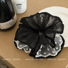 French Vintage Scrunchy Women's Fashion Extra Strong Elastic Hair Ties High Quality Creative Design for Daily Use Sweet Hair