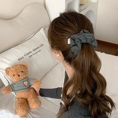 Fashion Simple Solid Color Scrunchies for Girls Elegant Graceful Hair Ties for Women Ladies Hair Accessories Chinese Supplier