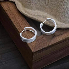 Simple Minimalistic Classic Fashion Hoop Earrings for Girls Elegant Art Deco Sweet Jewelry for Women Lady Accessories Wholesale