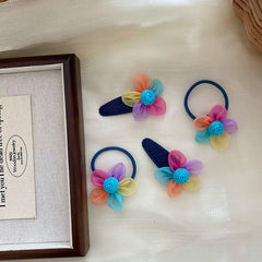 Cute Sweet Mini Flower Colorful Chic Hair Clips for Baby Girls Fashion Kawaii Snap Clips for Kids Children Hair Accessories