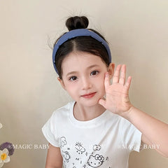 Kids Cat Printed Blue Hair Ties Headbands Fashion Elegant Simple in Stock Scrunchies Hairbands Accessories for Children Daily