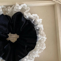 Ladies Solid Color Hot Sale Velvet Simple High Elastic Hair Tie Fashion Chic Elegant Thick Thin Hair Causal Scrunchies Accessory