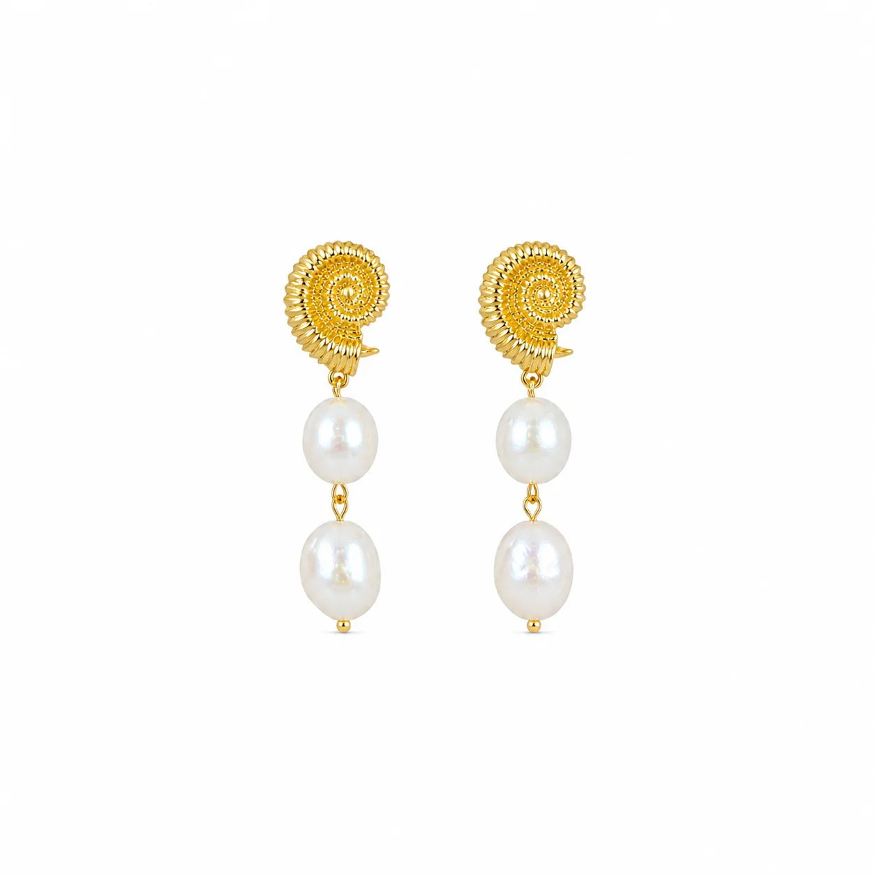 Fashion Freshwater Pearl Copper 18K Gold Played S925 Silver Drop Earrings for Girls Elegant Jewelry for Women Ladies Wholesale