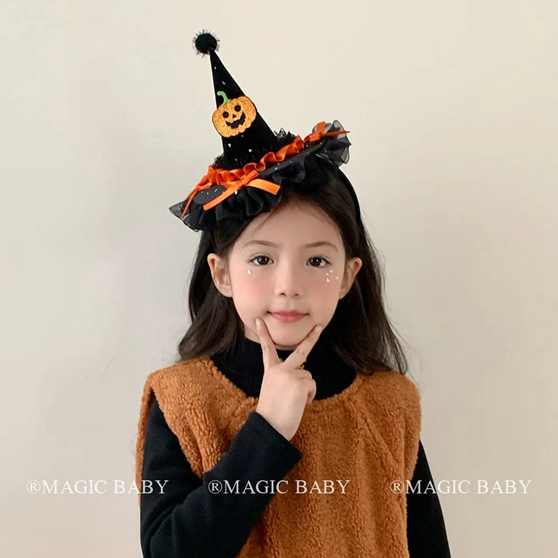 Halloween Headband for Kids Pumpkin  Skull  Spooky Cute Hairband Children Costume Party Hair Accessories Trick or Treat Fun Gift