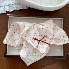 Elegant Cute Sweet Fashion Scrunchies for Baby Girls Plaid Cherry Animals Hair Ties for Kids Children Hair Accessories in Stock