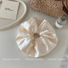 Lustrous Elegant Fashion Scrunchies Stylish Solid Color Hair Ties for Girls and Women Sweet New Design Hair Accessories
