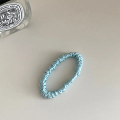 Classic Simple 100% Silk Scrunchies for Girls High Elastic Fashion Hair Ties Sweet Style Hair Accessories for Women and Ladies