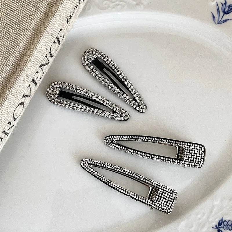 Female Hot Sale Rhinestone Small Alligator Clip Fashion Chic Sparking Glitter Customized Bulk Order in Stock Hair Clip Accessory