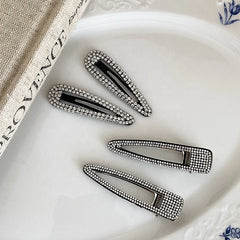 Female Hot Sale Rhinestone Small Alligator Clip Fashion Chic Sparking Glitter Customized Bulk Order in Stock Hair Clip Accessory