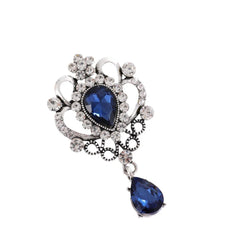 Fashion Vintage Rhinestone Glitter Sparking Brooches for Girls Elegant Retro Pins Jewelry for Women Ladies Accessories Wholesale