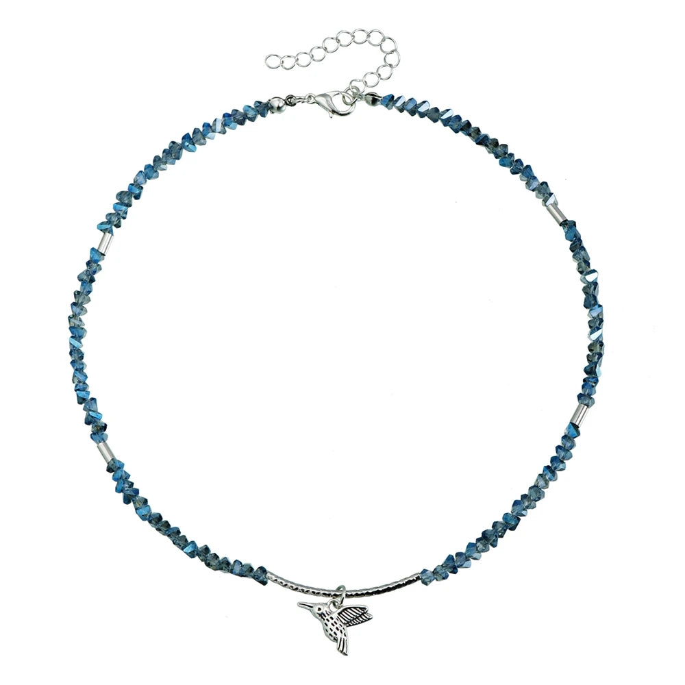 Fashion Beads Bird Sweet Trendy Cute Necklaces for Girls Glamorous Dainty Charms Jewelry for Women Ladies Accessories Wholesale