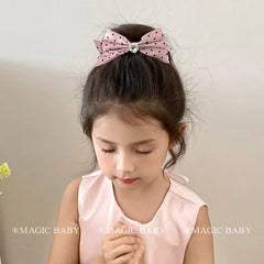 Cute Sweet Hair Clips for Baby Girls Kawaii Fashion Bowknot Polka Dot Alligators for Kids Children Teenagers Hair Accessories