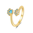 The opening is adjustable. / Gold