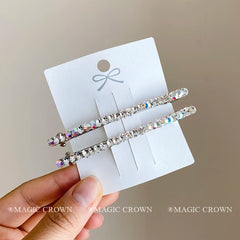 Women's Fashion Alloy Bobby Pins & Hair Clips Sequined Beauty Barrettes Lightweight Hair Claws for Daily School & Party Use