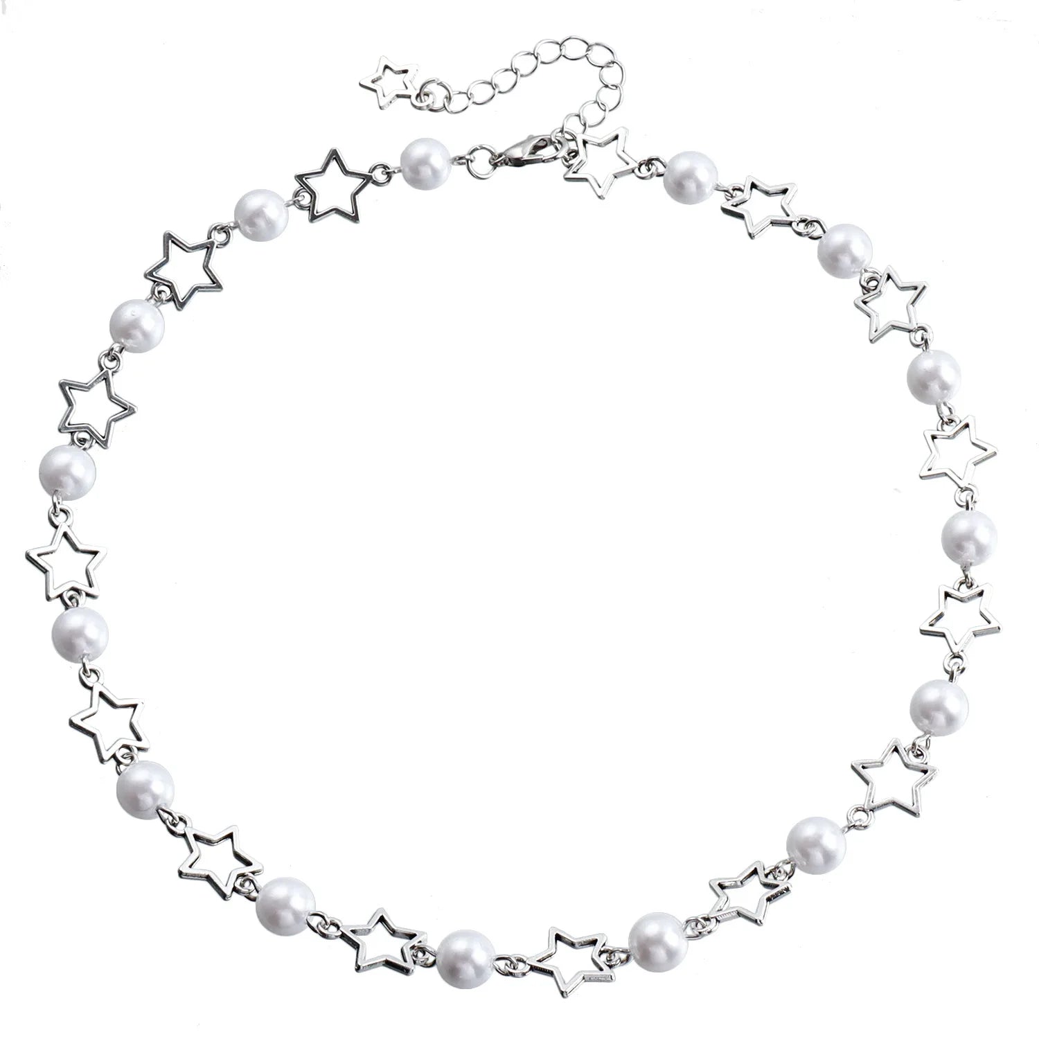 Fashion Star Sweet Imitation Pearl Necklaces for Girls Elegant Graceful Glamorous Jewelry for Women Ladies Accessories Wholesale