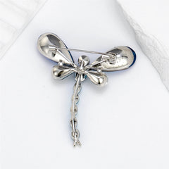 Fashion Sweet Dragonfly Rhinestone Glitter Sparking Brooches for Girls Elegant Pins Jewelry for Women Ladies Accessories Chic