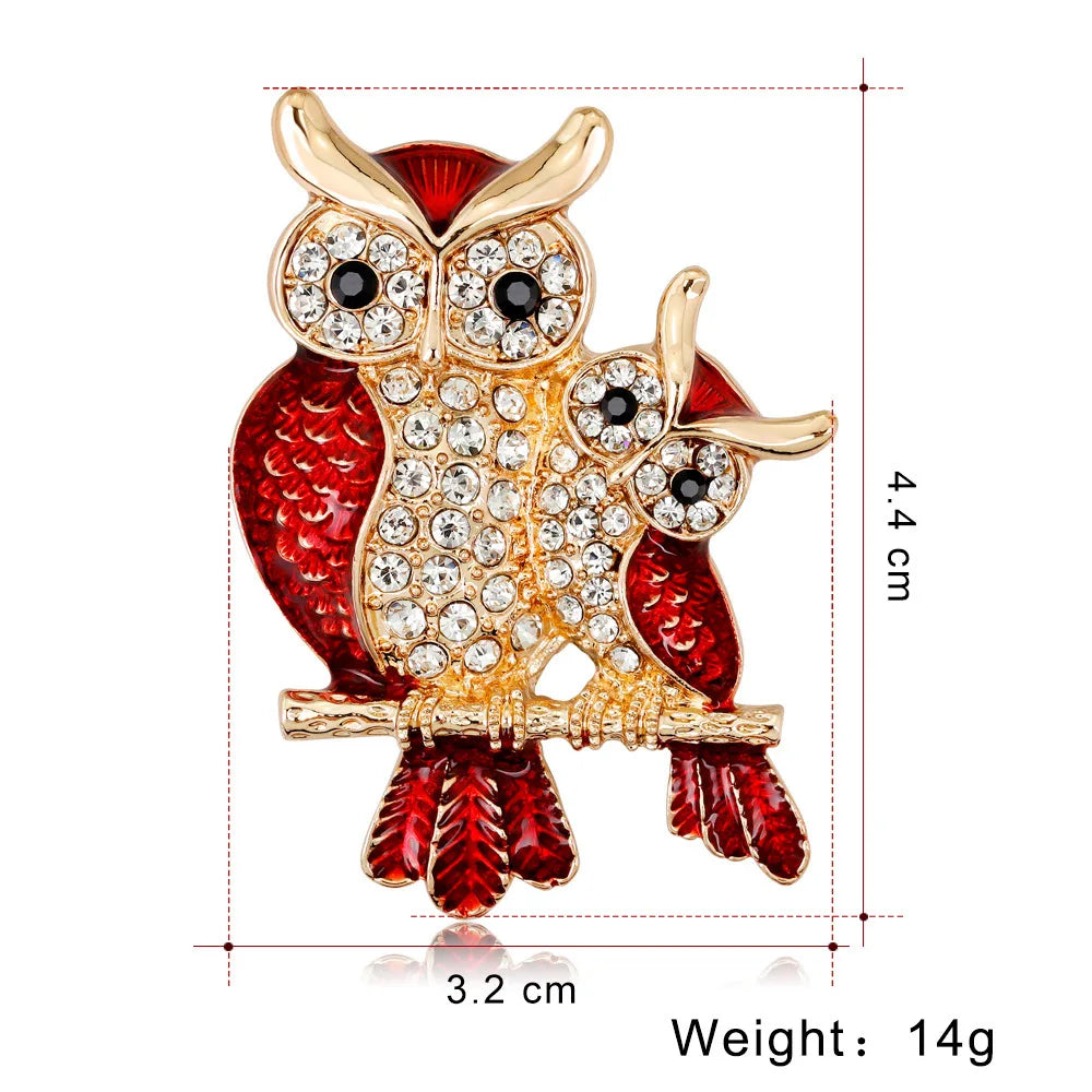 Fashion Rhinestone Glitter Elegant New Design Brooches for Girls Sweet Sparking Pins Jewelry for Women Ladies Accessories