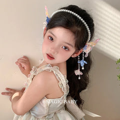 Cute Luxurious Lustrous Imitation Pearl Head Band for Baby Girls Sweet Hair Bands for Kids Children Teens Hair Accessories