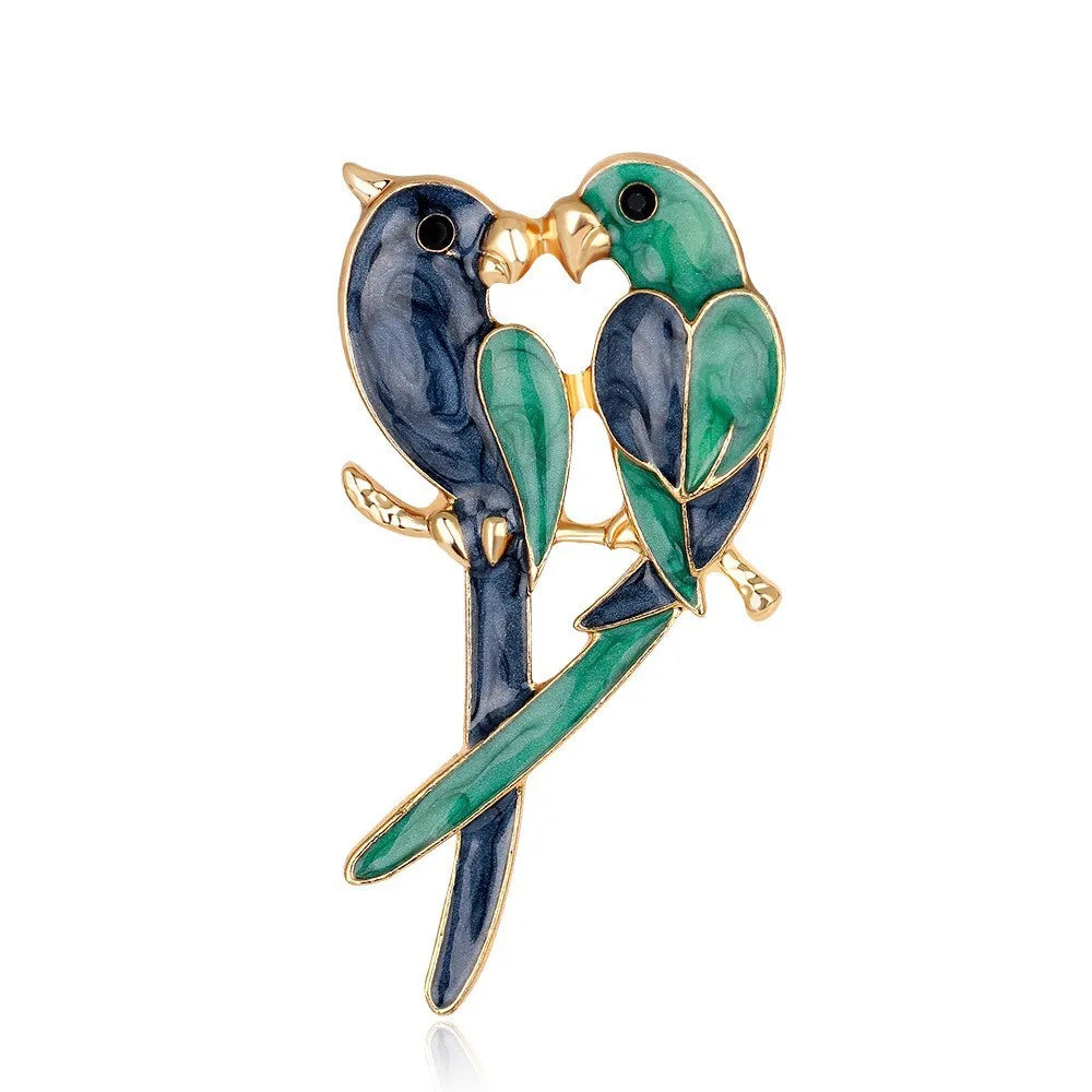 Fashion Birds Animals Sweet Brooches for Girls Elegant Glamorous Charms Pins Jewelry for Women Ladies Accessories Wholesale