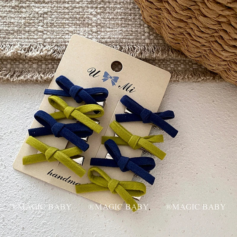 Fashion Simple Classic Bowknot Hair Clips for Baby Girls Cute Sweet Kawaii Alligators for Kids Child Hair Accessories in Stock