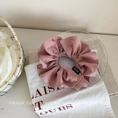 Solid Color Simple Bowknot Scrunchies for Girls Classic French Style Elegant Hair Ties for Women Ladies Hair Accessories Chic