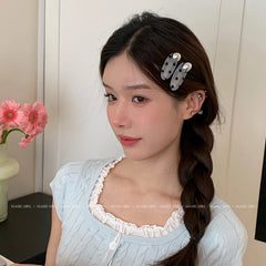 Women's Chic Simple Wholesale Plastic Hairpins with Imitation Pearl Beads Small Alligator Clips for Daily Office Party Occasions