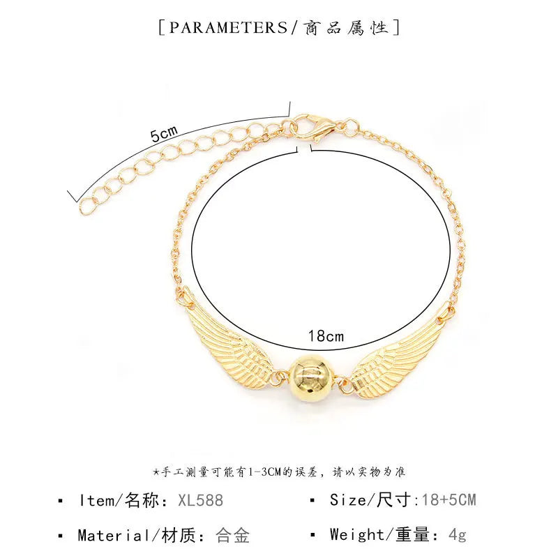 Fashion Wings Trendy Stylish Bracelets for Girls Elegant Glamorous Charms Jewelry for Women Ladies Accessories Wholesale Daily