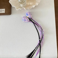 Wholesale Small 5cm Size Cute Girly Butterfly Ribbon Wig Braid Decorative Hair Claw Clips Sweet Children's Hairpins Accessories